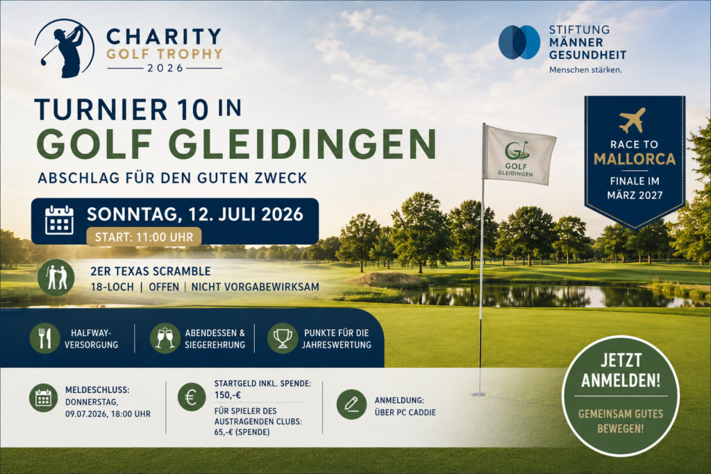 Charity Golf Trophy 2026: Turnier Nr. 10 bei Golf Gleidingen