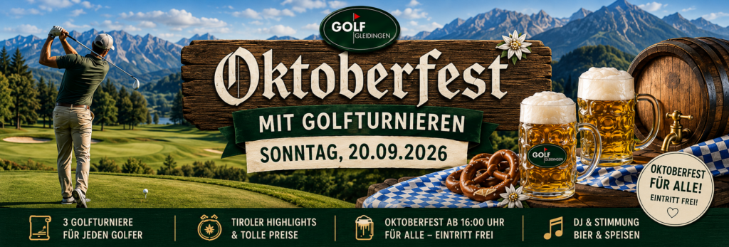 Oktoberfest & Golfturniere bei Golf Gleidingen: Golf. Gaudi. Gemeinschaft.