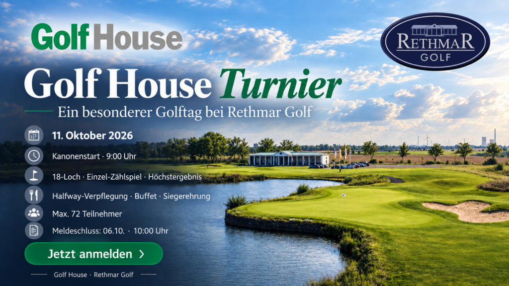 Großes Golf House Turnier am 11. Oktober bei Rethmar Golf