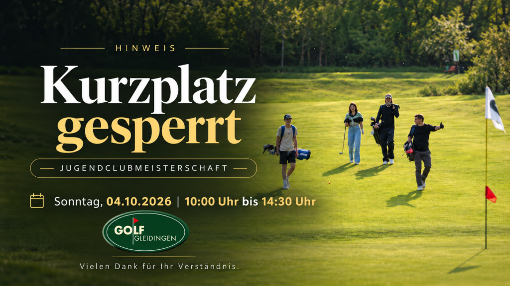 Kurzplatz am 04.10.2026 zeitweise gesperrt